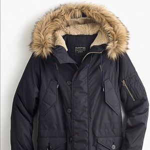 J.Crew Long Snorkel Goose Down Puffer Jacket